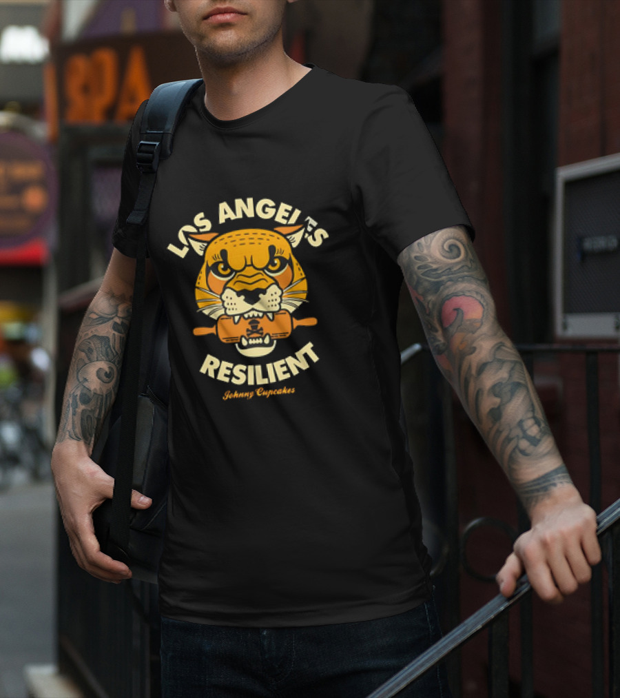 Los Angeles Resilient Johnny Cupcakes Tiger T-Shirt