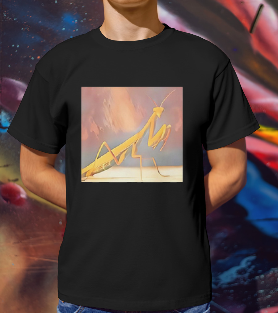 The Praying Mantis Abstract Pastel Insect T-Shirt
