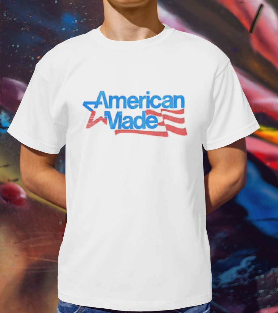 American Made USA Flag Patriotic Star And Stripes T-Shirt