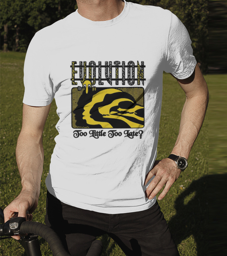 Evolution Too Little Too Late? Bold Yellow And Black T-Shirt