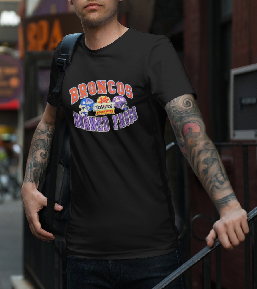 Broncos Horned Frogs Tostitos Fiesta Bowl Matchup T-Shirt