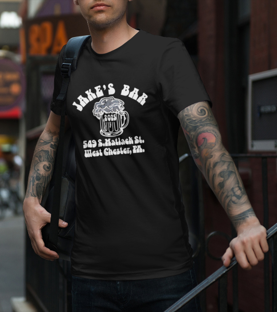 Joe Rogan Wearing Jake's Bar 2025 549 S. Matlack St. West Chester PA T-Shirt