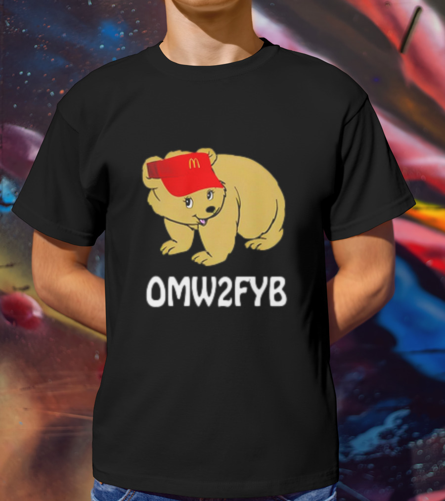 OMW2FYB Bear In Fast Food Cap T-Shirt