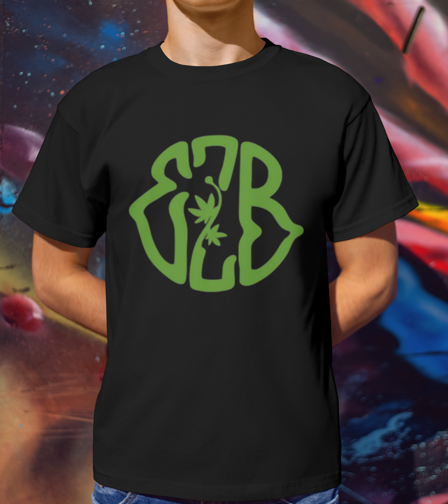 "420 Exclusive EZB Branding With Cannabis Motif" T-Shirt
