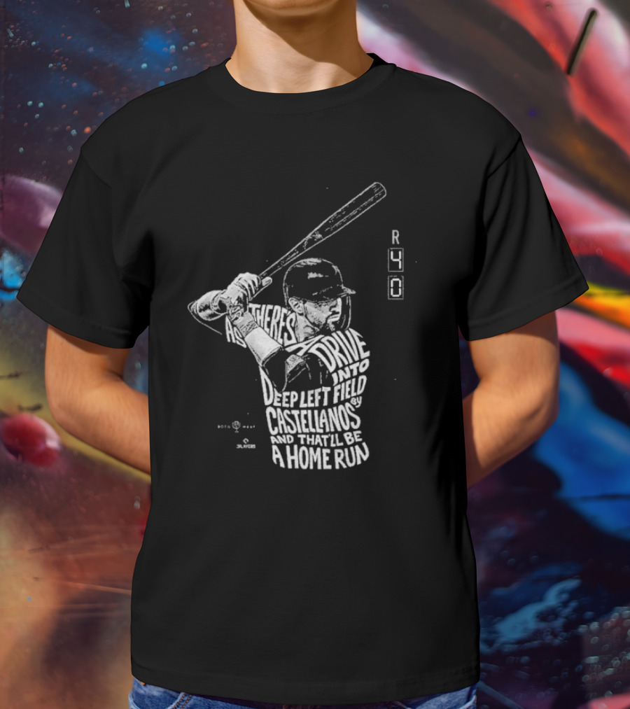 4-0 Ballgame Deep Left Field Castellanos Home Run T-Shirt