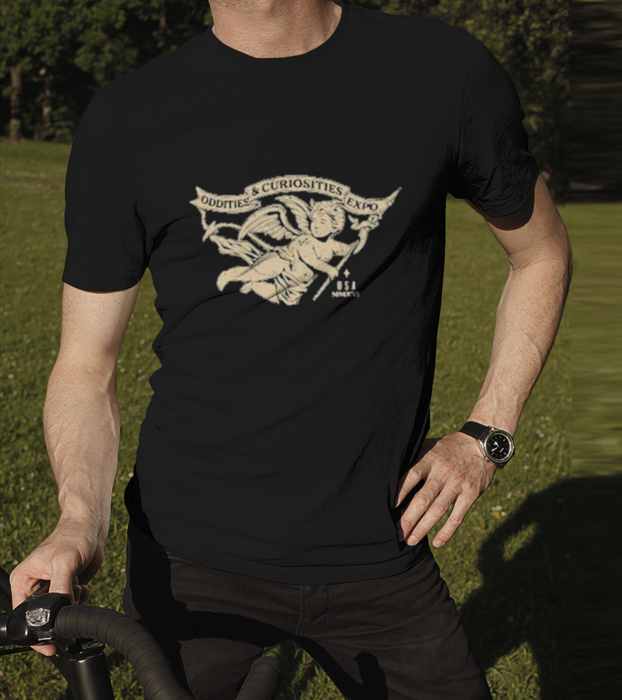 Oddities And Curiosities Expo Angel B+C USA T-Shirt