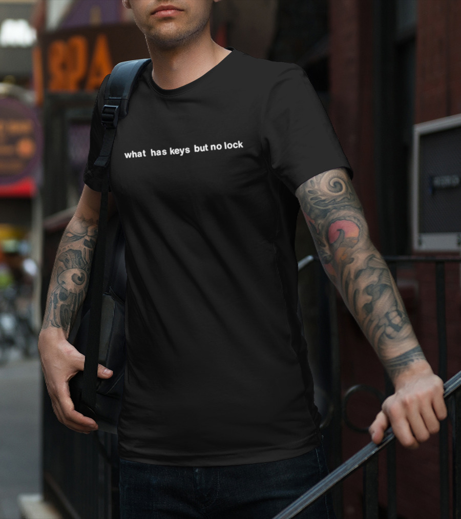 André 3000 What Has Keys But No Lock Puzzle Phrase T-Shirt