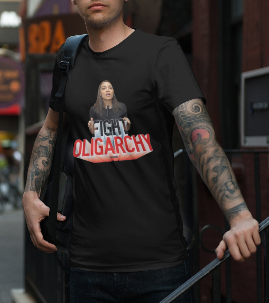 FIGHT OLIGARCHY Bernie T-Shirt
