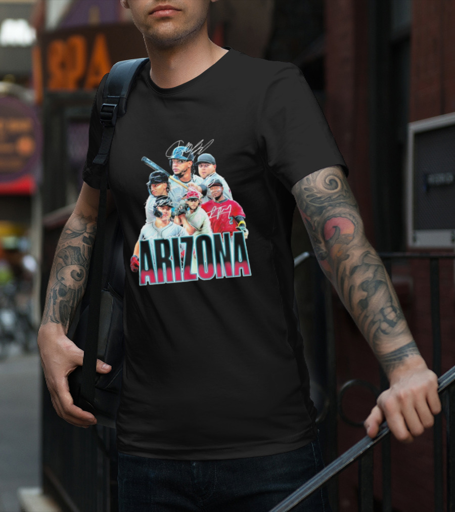 Arizona Diamondbacks MLB Players Signatures Series T-Shirt