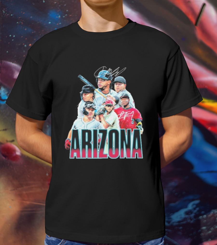 Arizona Diamondbacks MLB Players Signatures Series T-Shirt