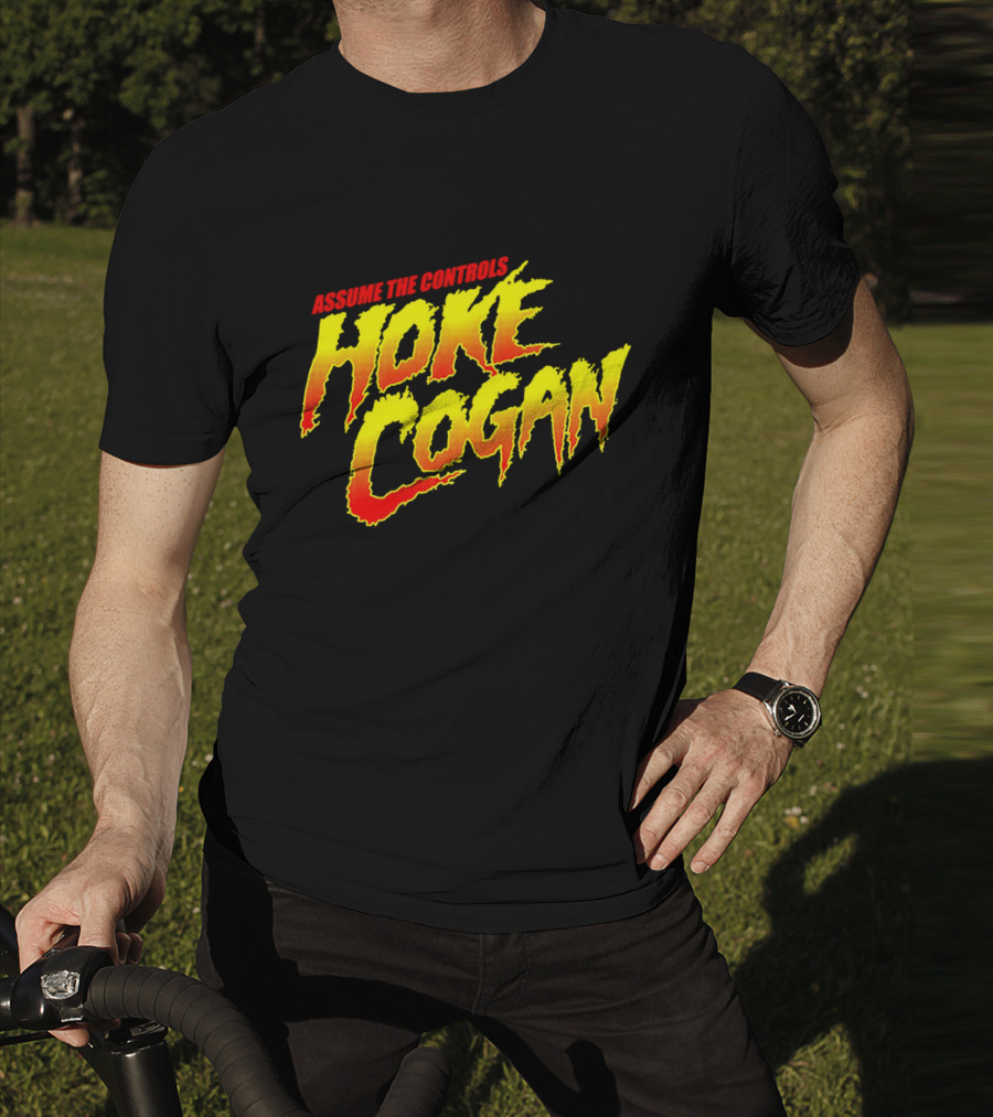 Assume The Controls Hoke Cogan Retro Style Bold Text Influence T-Shirt