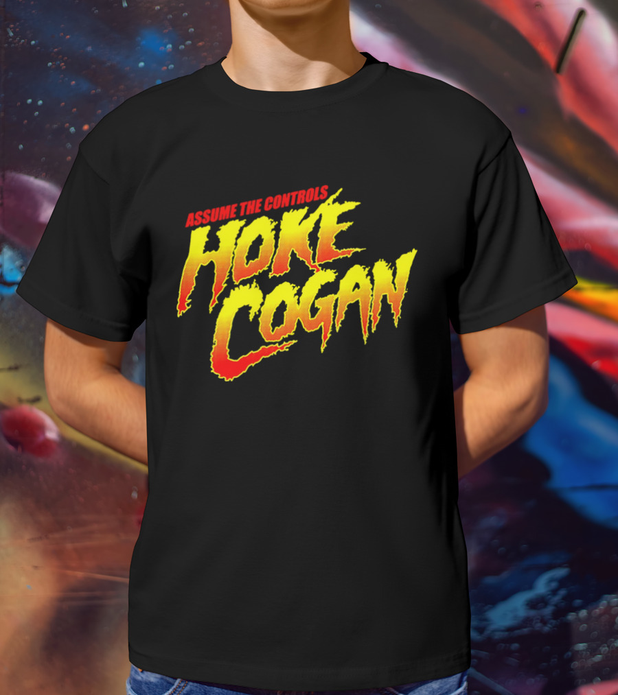 Assume The Controls Hoke Cogan Retro Style Bold Text Influence T-Shirt