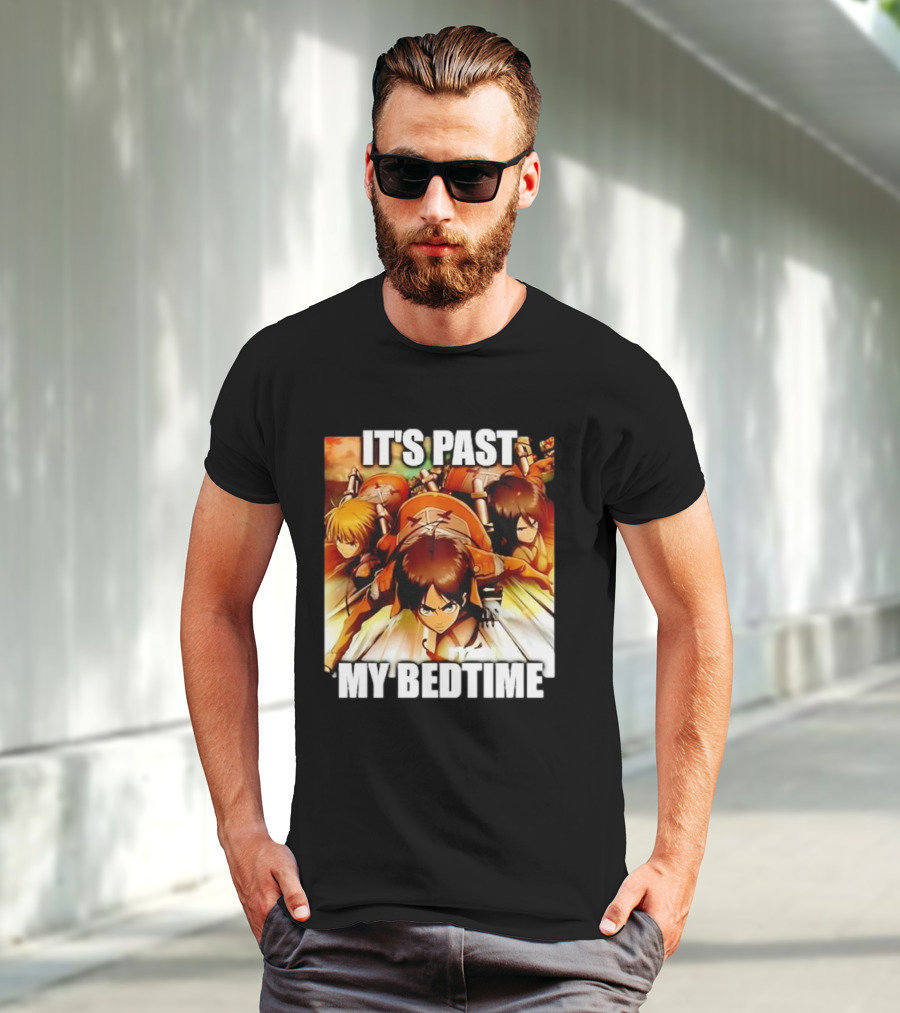 Attack On Titan It’s Past My Bedtime Anime Characters Classic Scene T-Shirt