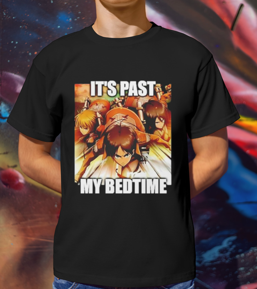Attack On Titan It’s Past My Bedtime Anime Characters Classic Scene T-Shirt