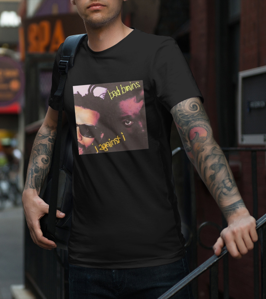 Bad Brains I Against I Album Cover Two Faces With Sunglasses And Dreadlocks T-Shirt