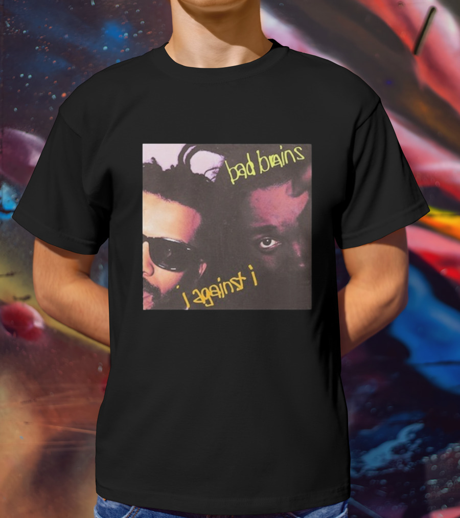 Bad Brains I Against I Album Cover Two Faces With Sunglasses And Dreadlocks T-Shirt