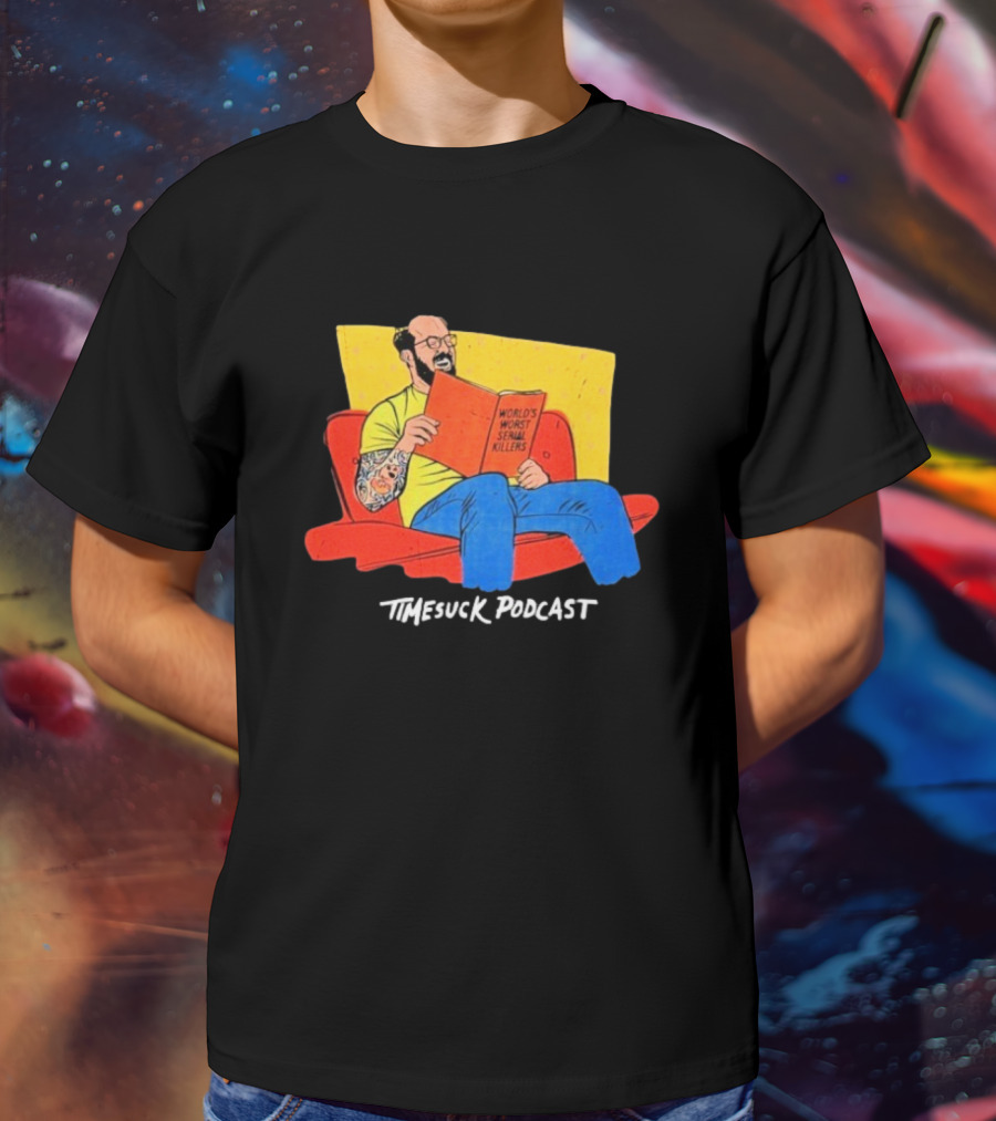 Bad Magic Timesuck Podcast Light Reading World's Worst Serial Killers Sofa T-Shirt