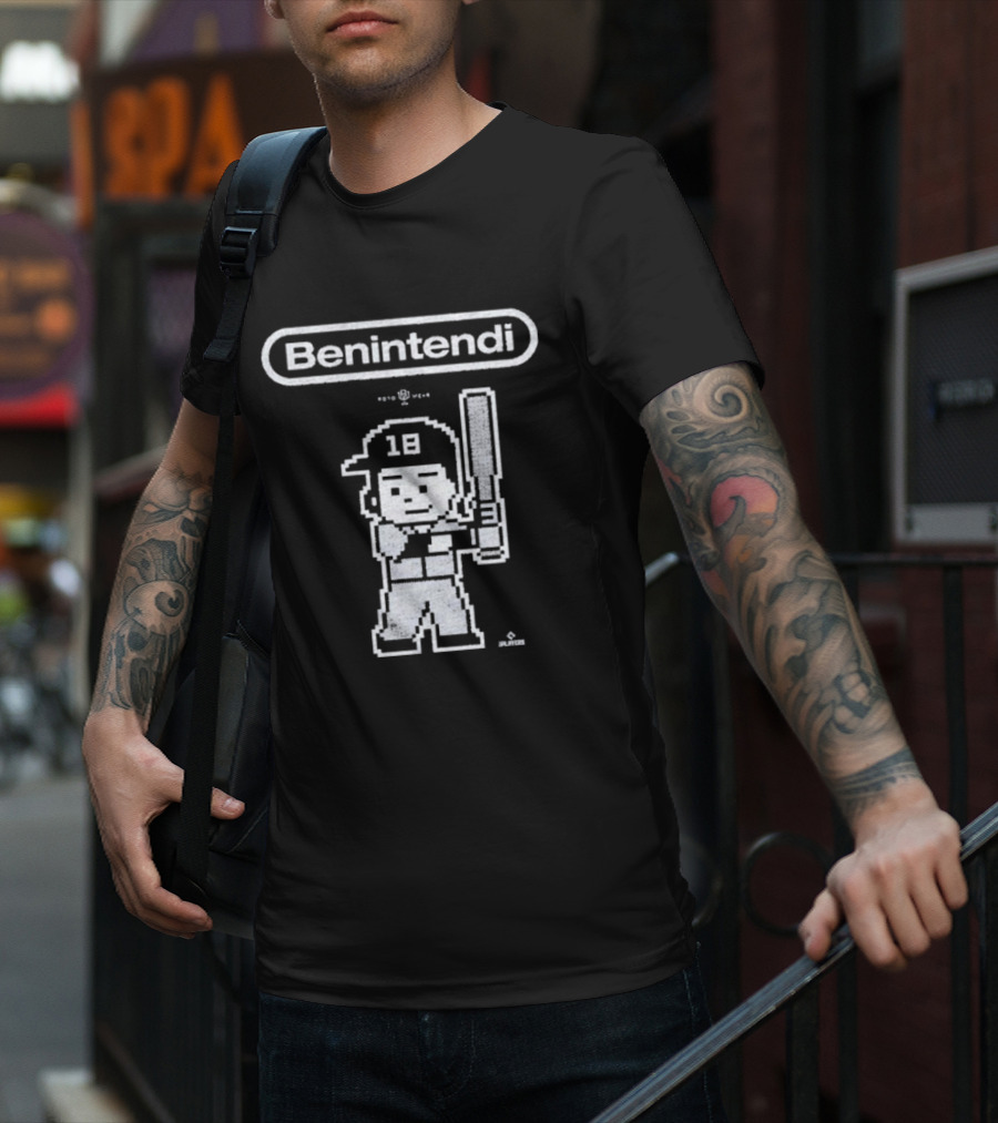 Benintendi Andrew Benintendi New York Yankees Baseball Cartoon 18 T-Shirt