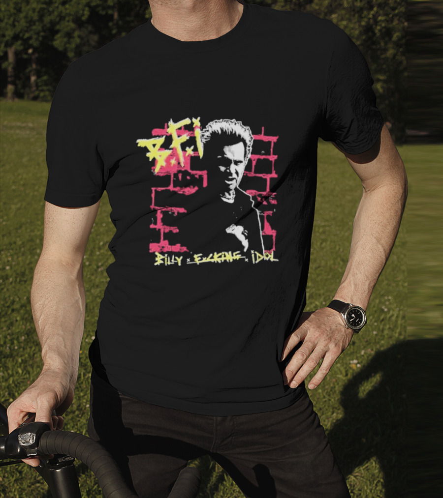 BFI Billy Fcking Idol Brick Wall Graphic T-Shirt