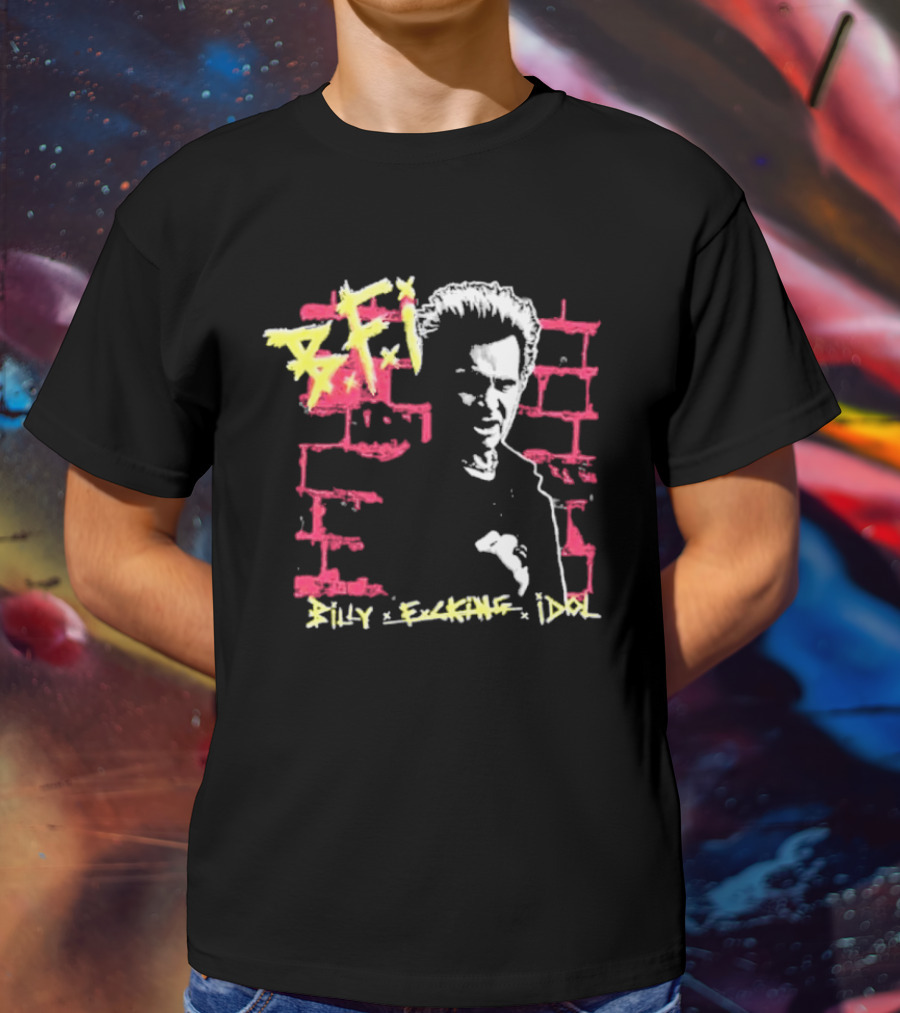 BFI Billy Fcking Idol Brick Wall Graphic T-Shirt