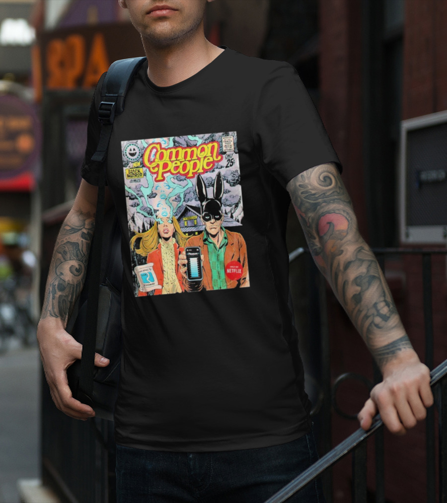 Black Mirror Comics Common People Netflix 2025 T-Shirt