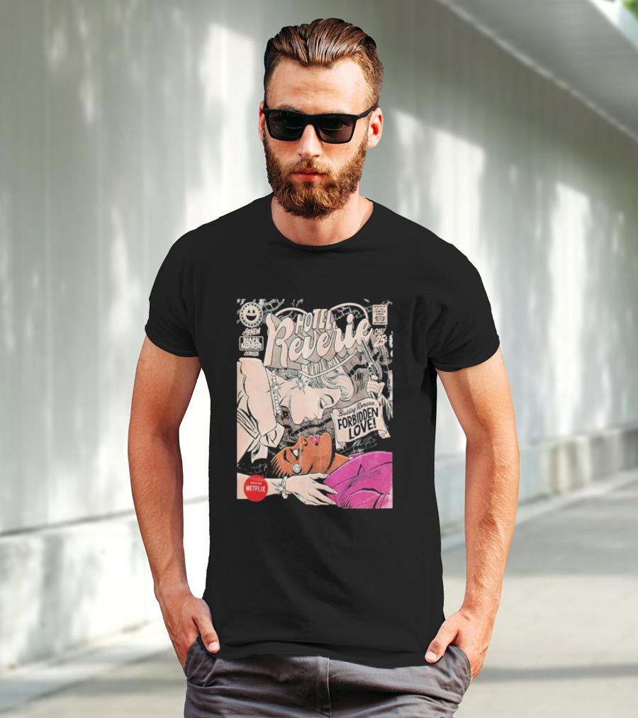 Black Mirror Comics Hotel Reverie Budding Romance Forbidden Love 2025 By Butcher Billy Netflix T-Shirt