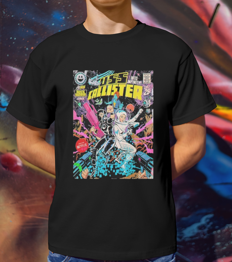 Black Mirror Comics USS Callister Into Infinity Issue 25 Netflix Official 2025 T-Shirt