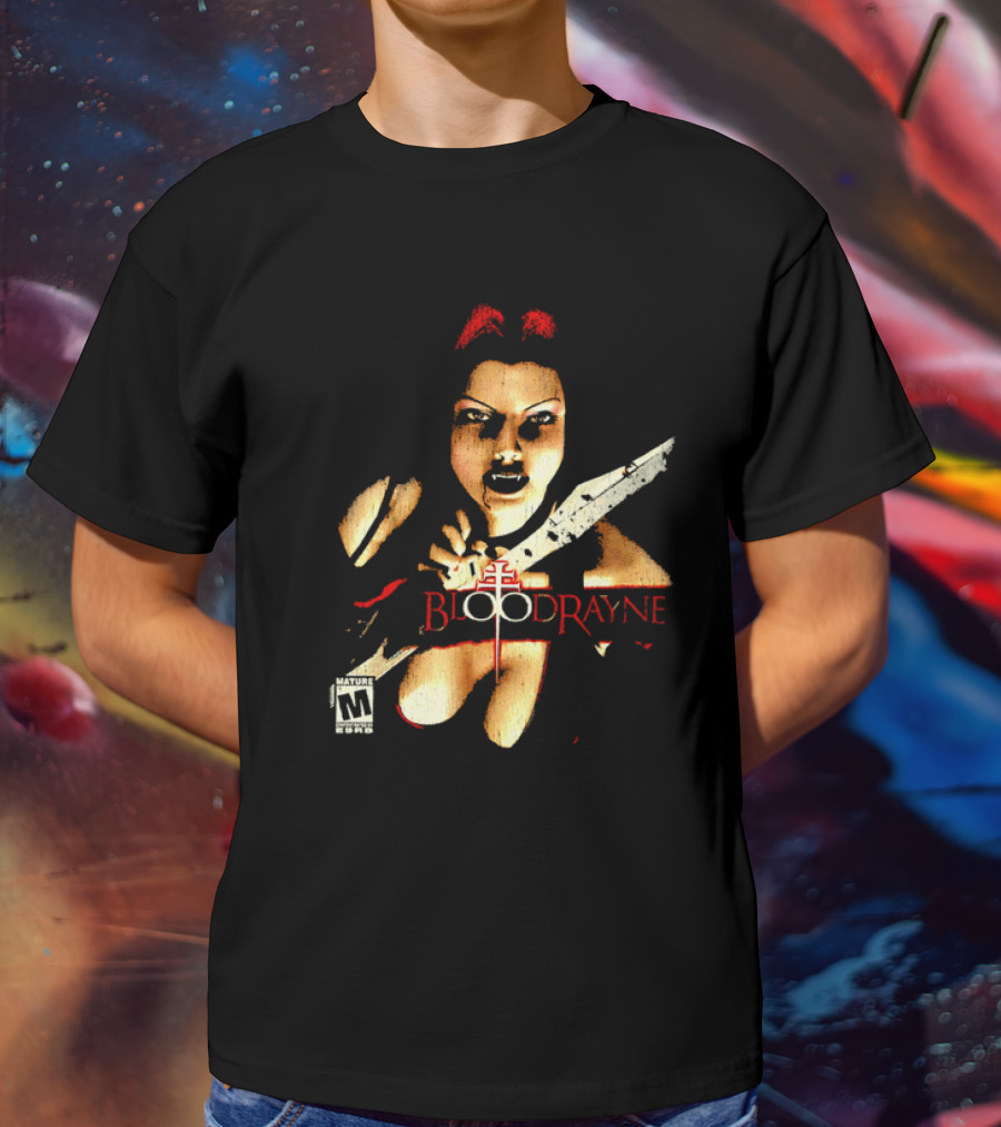 BloodRayne M Rating Femme Fatale Sword Wielder T-Shirt