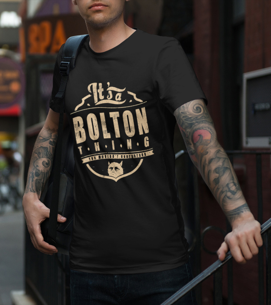 It's A Bolton Thing Cat Emblem T-Shirt