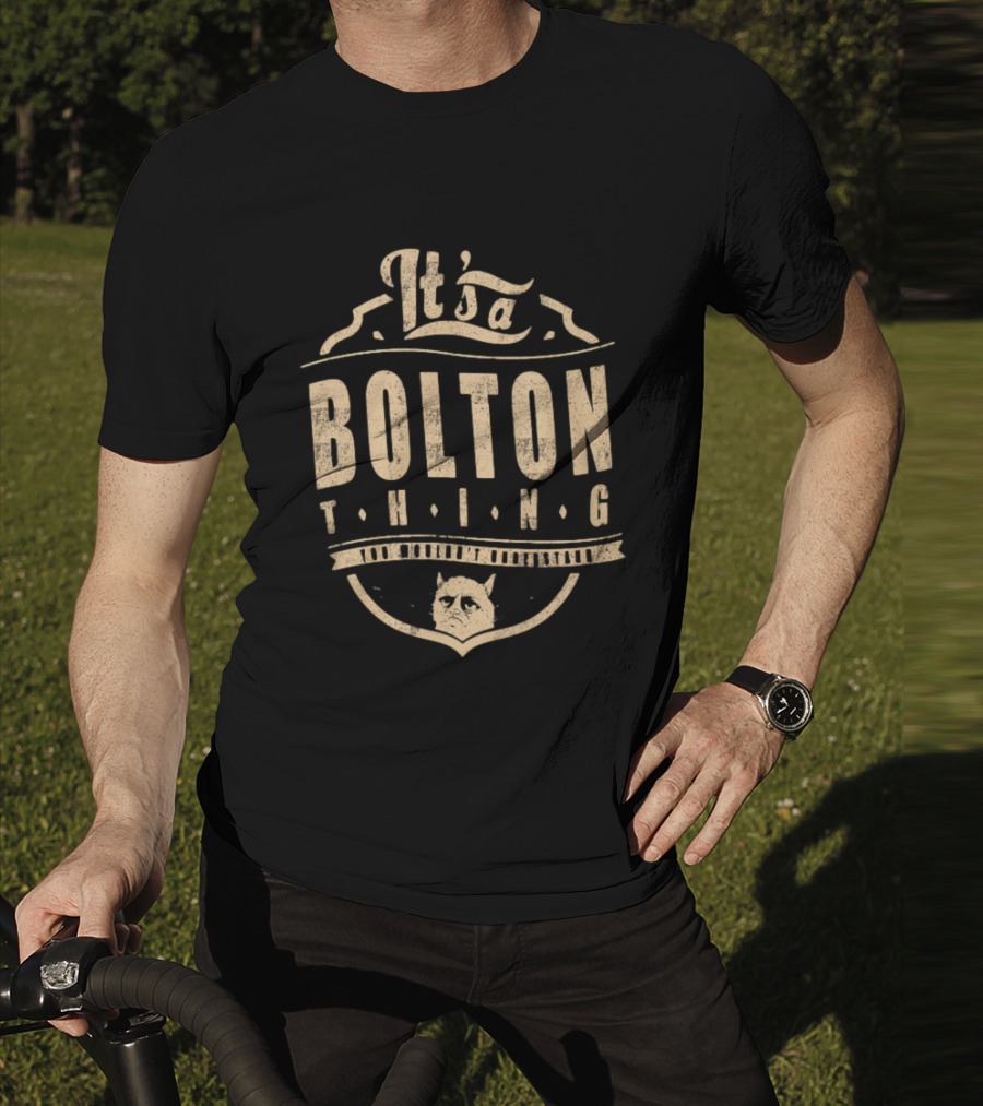 It's A Bolton Thing Cat Emblem T-Shirt