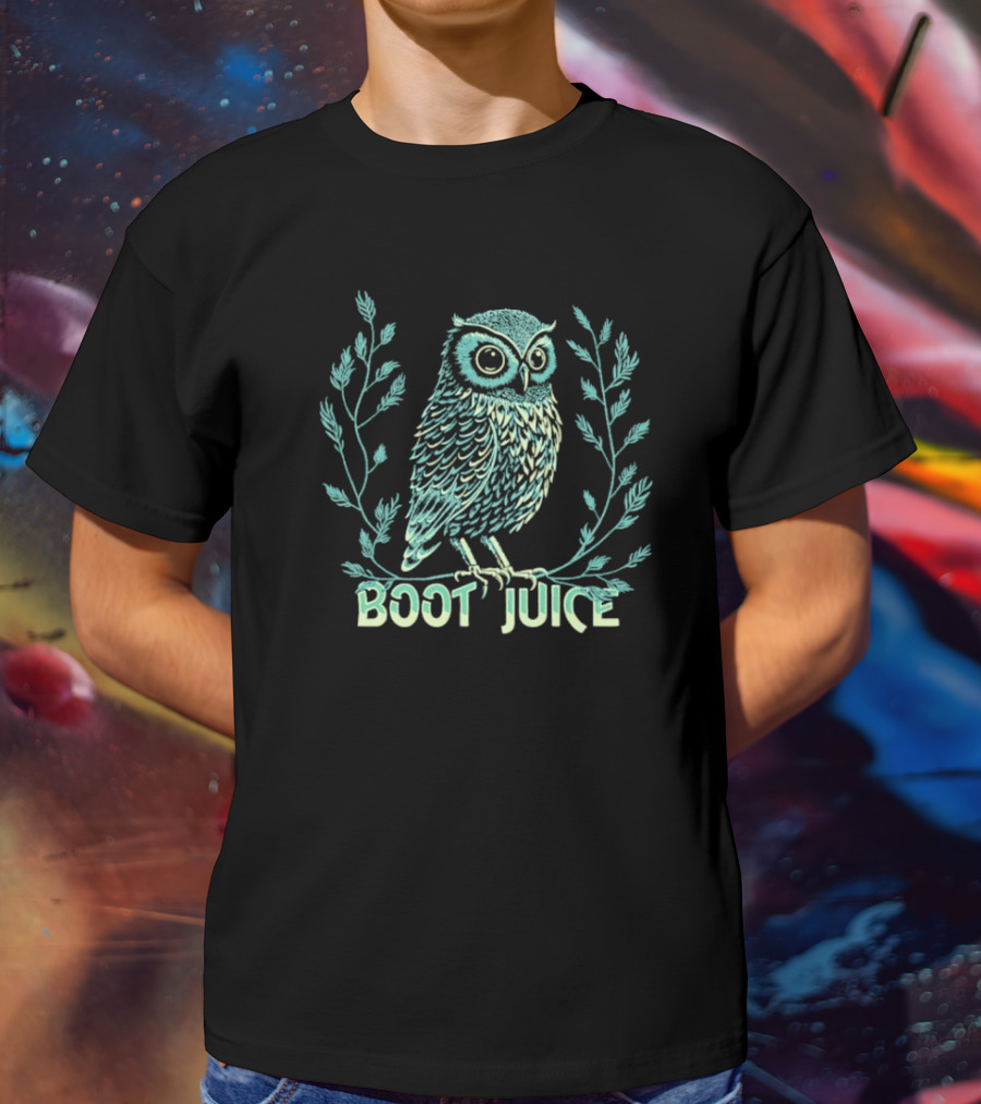 Boot Juice Owl Laurel Branches T-Shirt