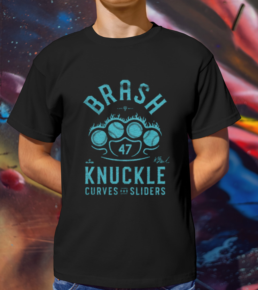 Brash Knuckle 47 Curves And Sliders T-Shirt