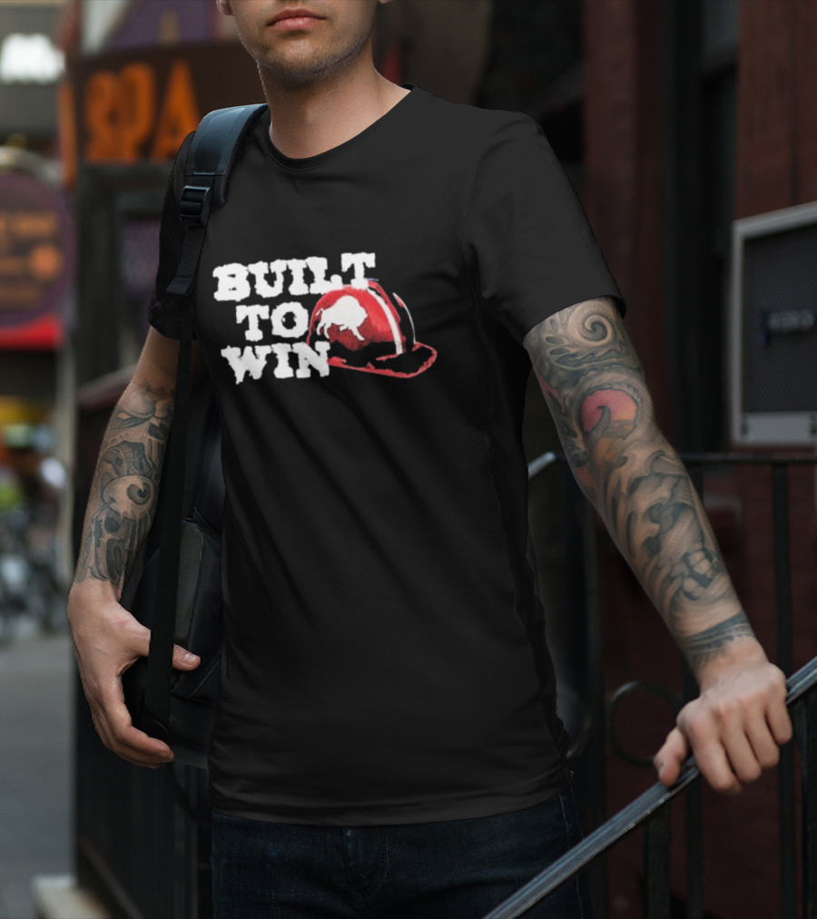 Buffalo Bills Built To Win Helmet Graphic T-Shirt