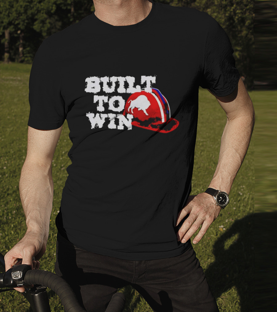 Built To Win Buffalo Bills Helmet Logo T-Shirt