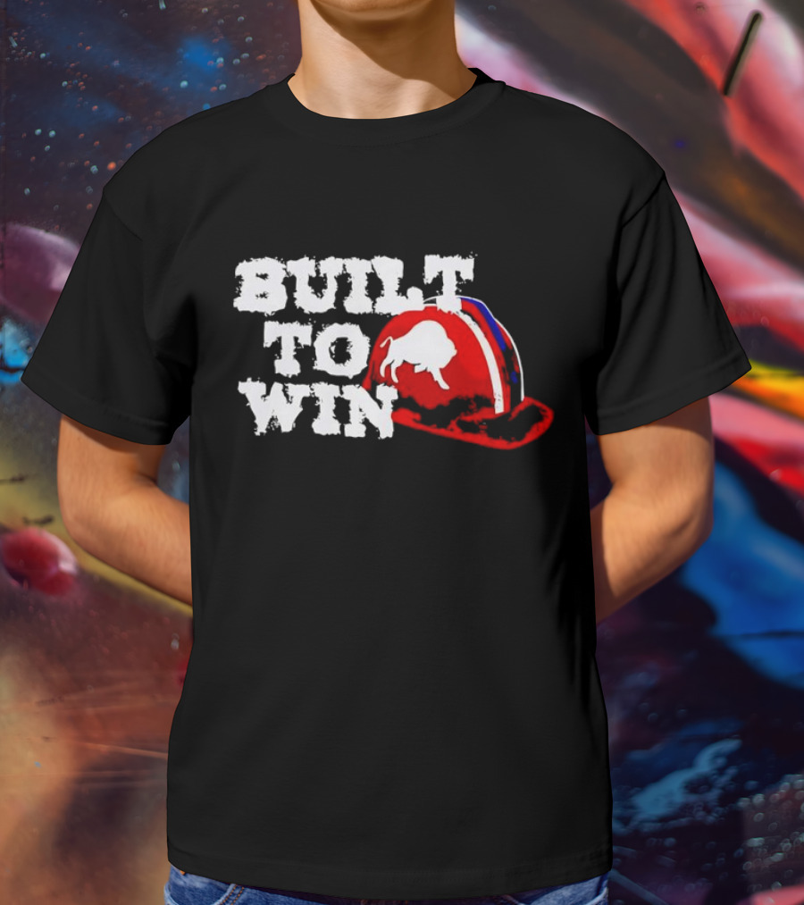 Built To Win Buffalo Bills Helmet Logo T-Shirt