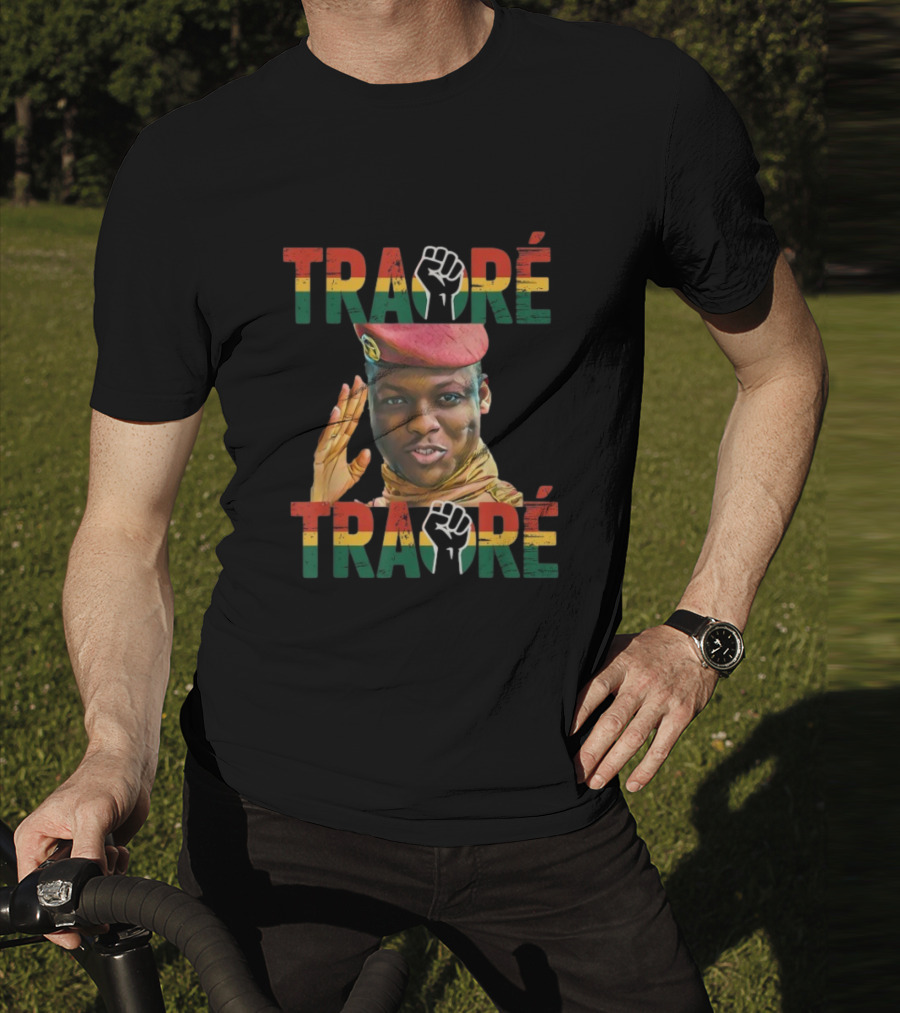 TRAORÉ Burkina Faso Patriotic Fist Symbol Ibrahim Traoré Influence T-Shirt