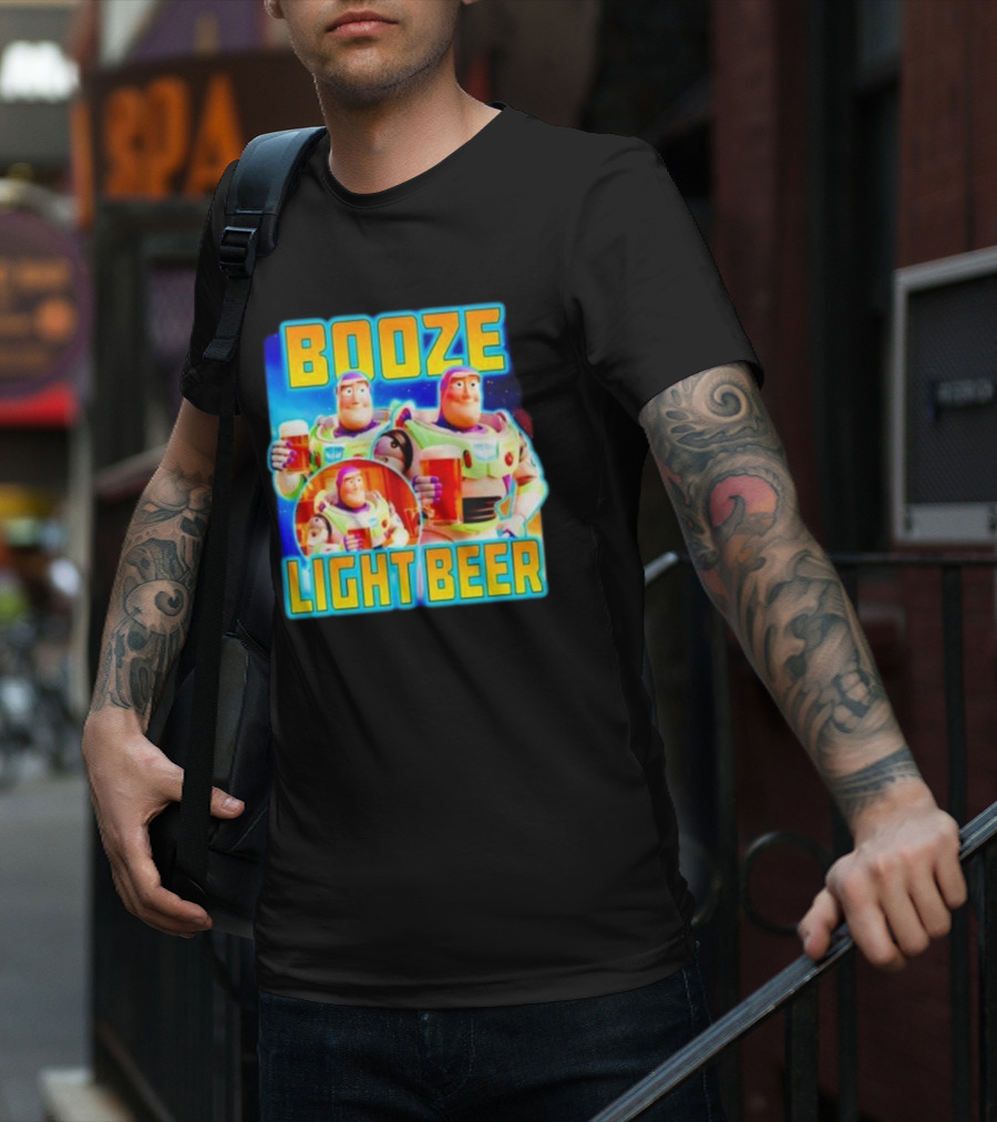 Buzz Lightyear Booze Light Beer Toy Story Parody T-Shirt