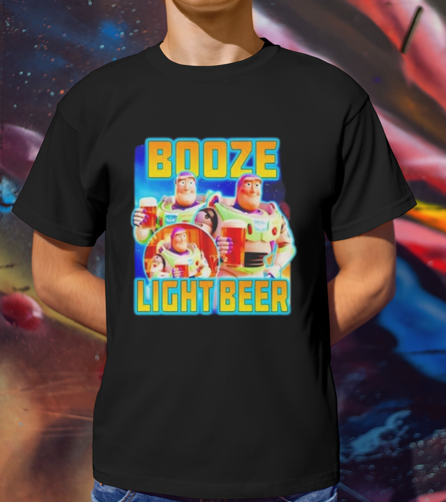 Buzz Lightyear Booze Light Beer Toy Story Parody T-Shirt