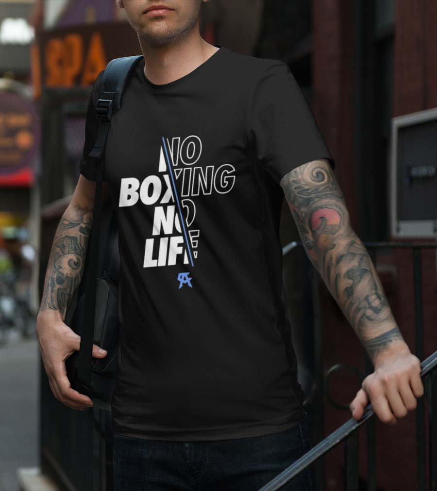 Canelo Alvarez No Boxing No Life Stylized Text With Icon T-Shirt
