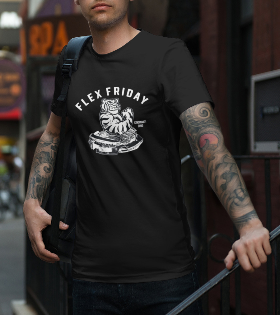 Flex Friday Cincinnati Ohio Tiger Stadium T-Shirt