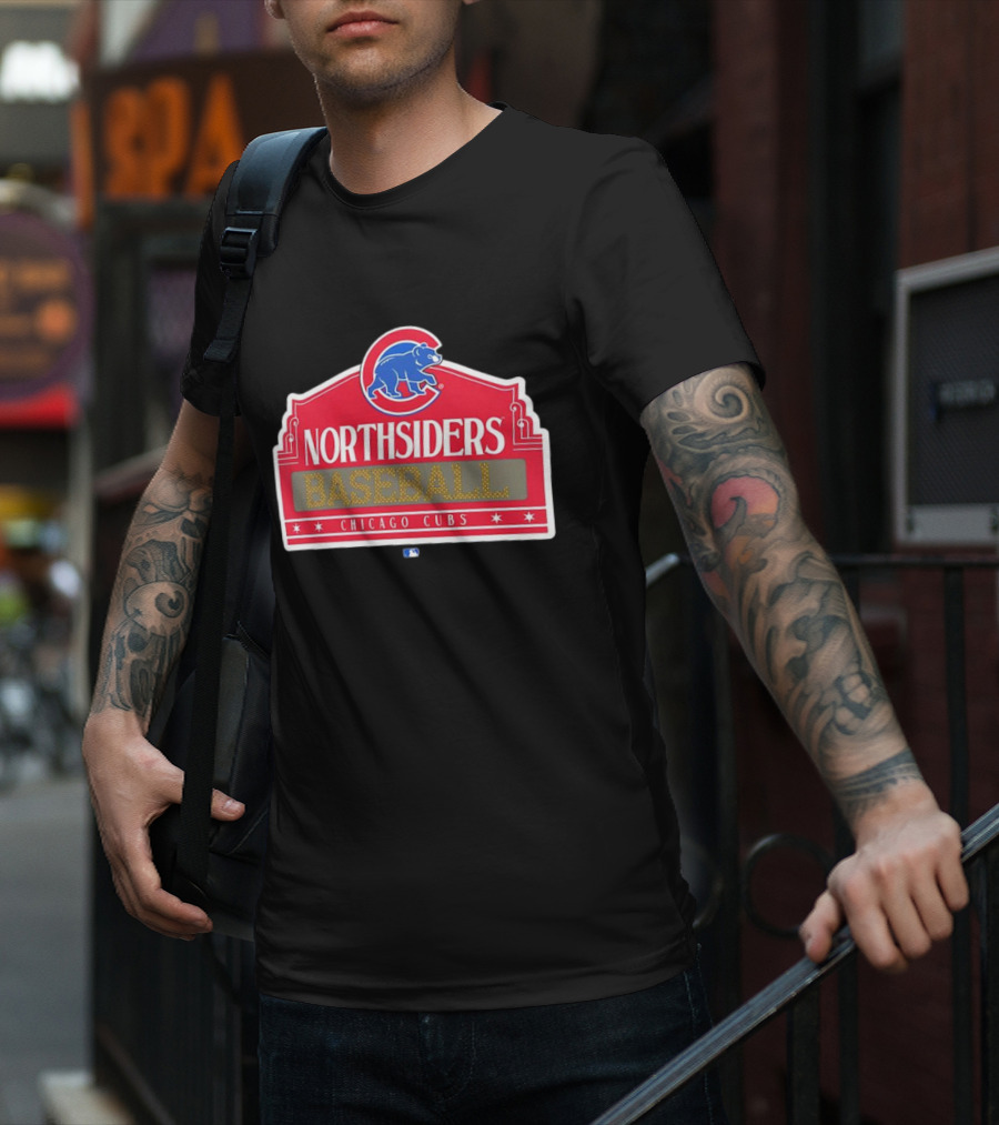 Northsiders Baseball Chicago Cubs Bear Emblem T-Shirt