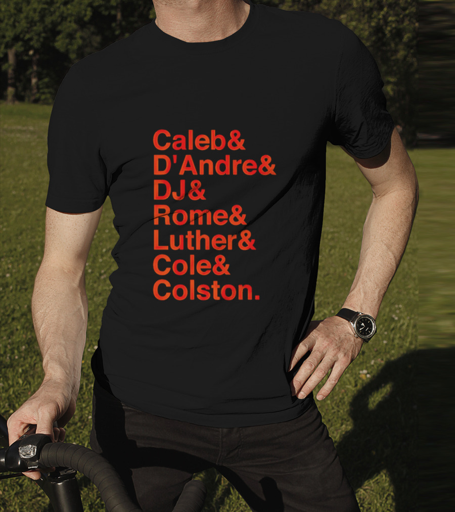 Chicago Football Legends Caleb D'Andre DJ Rome Luther Cole Colston Tribute T-Shirt