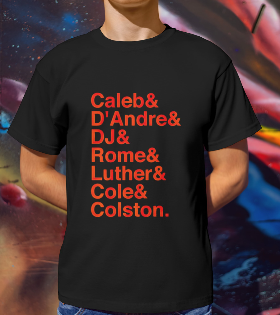 Chicago Football Legends Caleb D'Andre DJ Rome Luther Cole Colston Tribute T-Shirt
