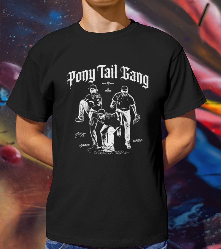 Pony Tail Gang Chicago White Sox Player Signatures T-Shirt
