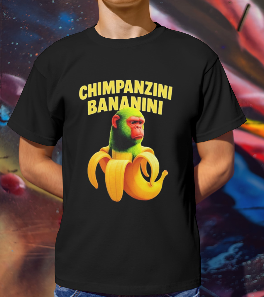 Chimpanzini Bananini Fun Italian Brandnot Style T-Shirt