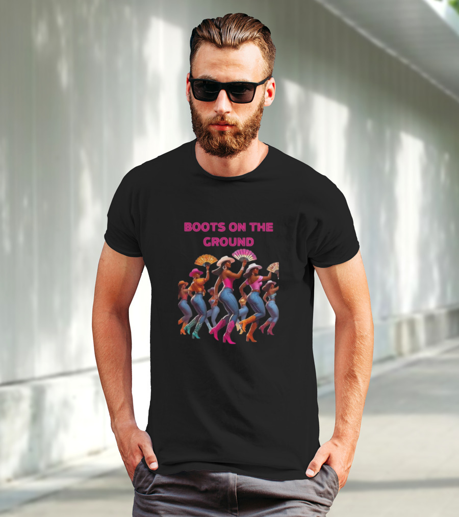 Boots On The Ground Cowgirl Dance Fiesta T-Shirt