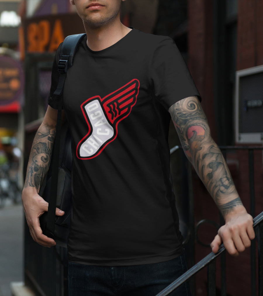 Chicago Winged Sock T-Shirt