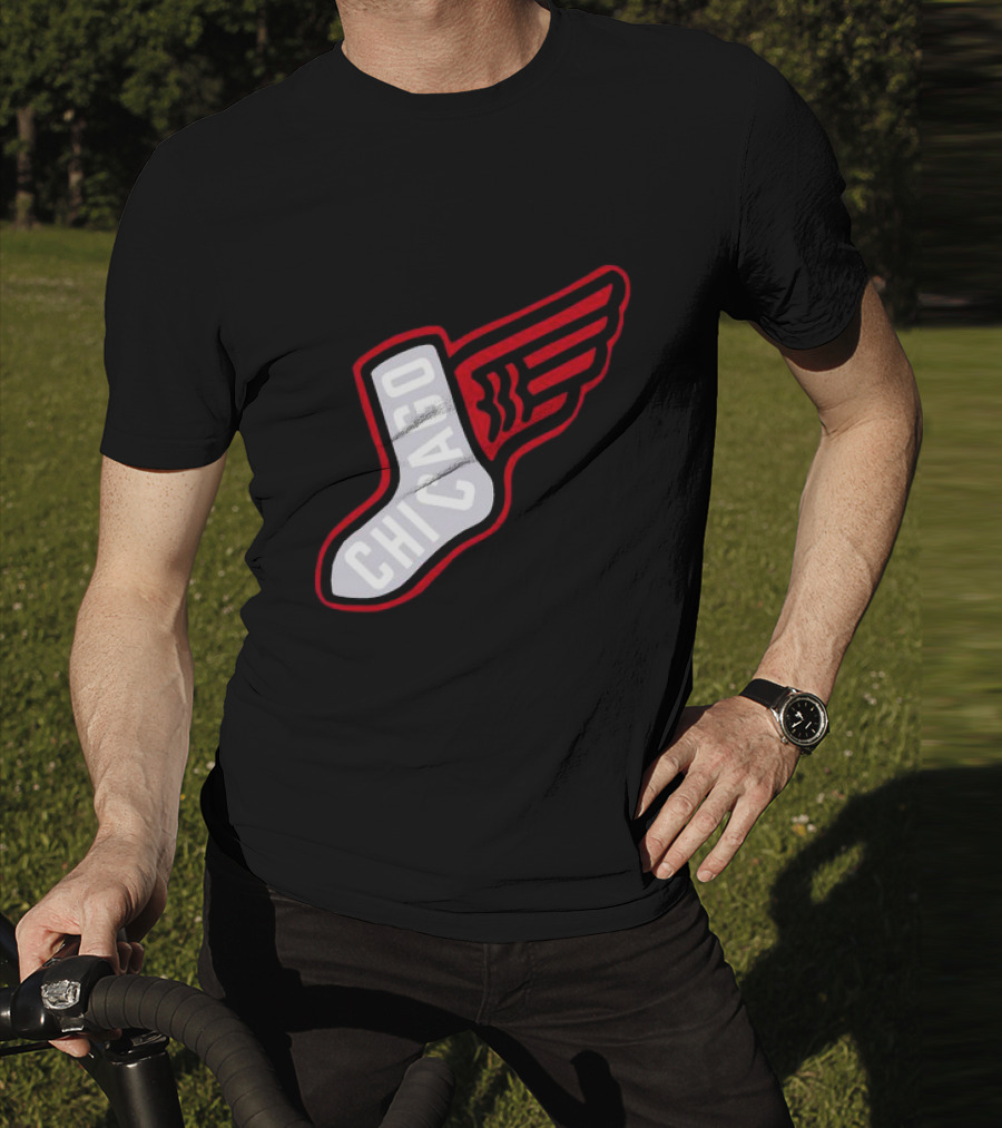 Chicago Winged Sock T-Shirt