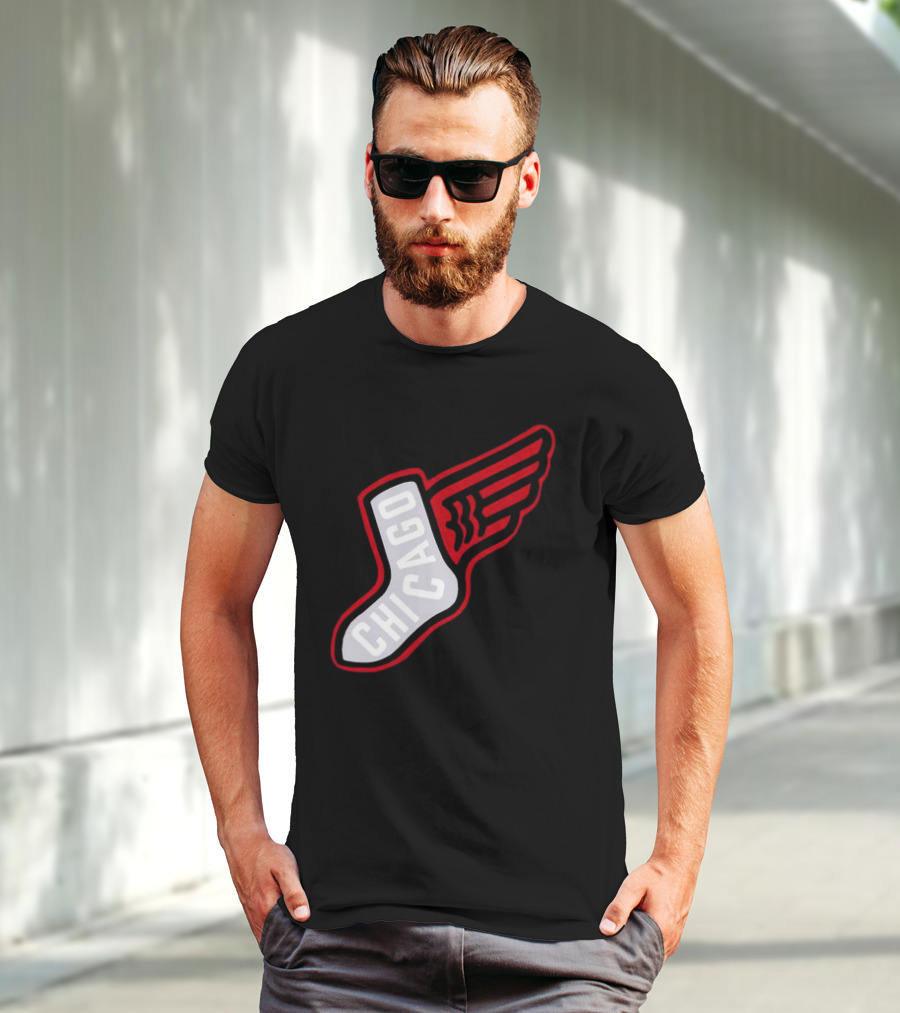 Chicago Winged Sock T-Shirt