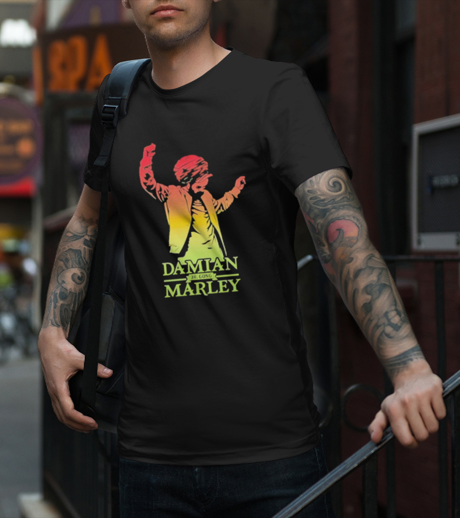Damian Marley Reggae Colors Dancing T-Shirt
